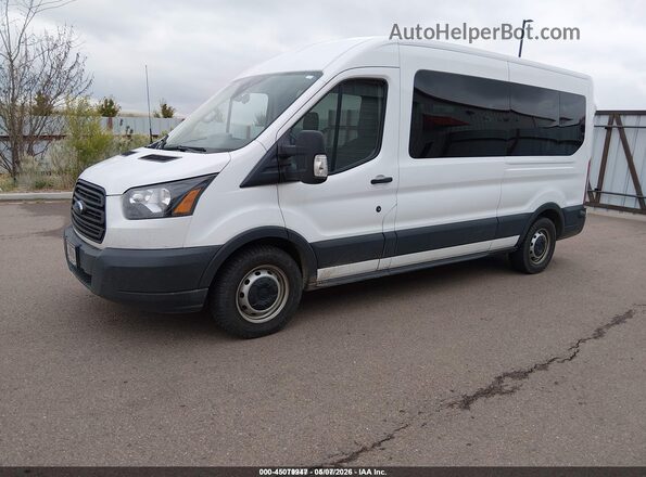 1FBAX2CM1JKA75570 2018 FORD TRANSIT-350 White Vista tres cuartos delantera izquierda