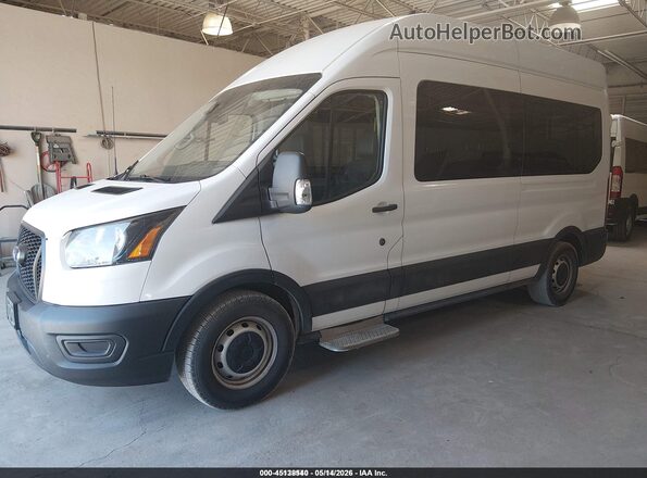 1FBAX2X82PKA75941 2023 FORD TRANSIT-350 White წინა მარცხენა ხედი სამი მეოთხედიდან
