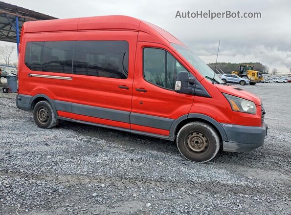 1FBAX2XM9GKB15736 2016 FORD PASSENGER Red Przód prawy