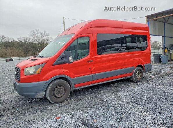1FBAX2XM9GKB15736 2016 FORD PASSENGER Red Przód lewy