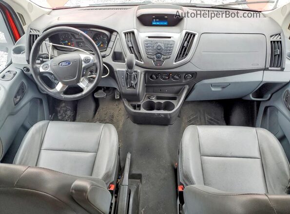 1FBAX2XM9GKB15736 2016 FORD PASSENGER Red Widok deski rozdzielczej