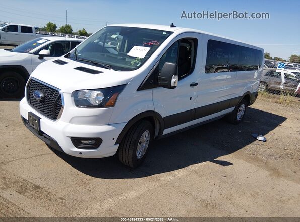 1FBAX2YG5RKA16181 2024 FORD TRANSIT-350 White წინა მარცხენა ხედი სამი მეოთხედიდან