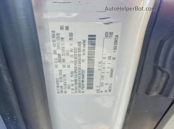 1FBZX2YM1JKA97337 2018 FORD TRANSIT White Widok naklejki z numerem VIN