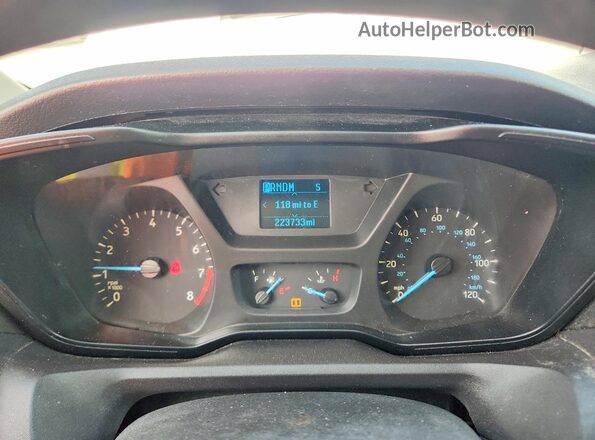 1FBZX2YM1JKA97337 2018 FORD TRANSIT White Widok zestawu wskaźników