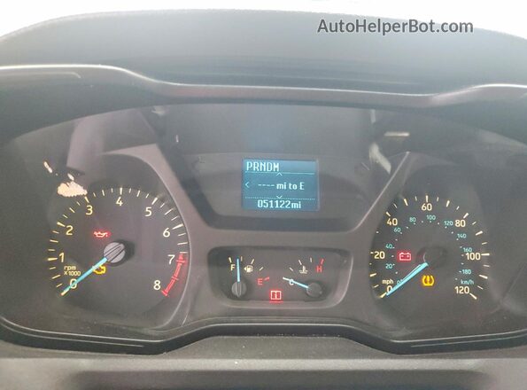 1FBZX2YM2HKA84106 2017 FORD TRANSIT White Vista del cuadro de instrumentos