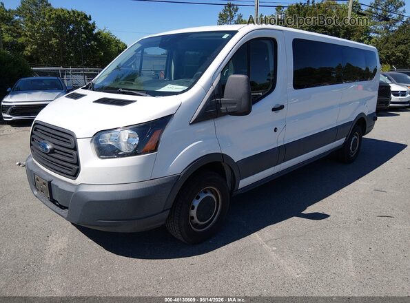 1FBZX2ZM0JKB36062 2018 FORD TRANSIT-350 White წინა მარცხენა ხედი სამი მეოთხედიდან