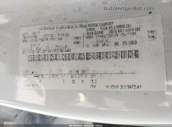 1FD7W2BT0KEG56040 2019 FORD F-250 White Widok komory silnika