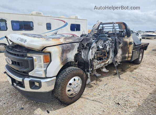 1FD8W3HT6NED40101 2022 FORD F350 White Przód lewy