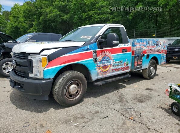 1FDBF2A67HED46028 2017 FORD F250 White Przód lewy