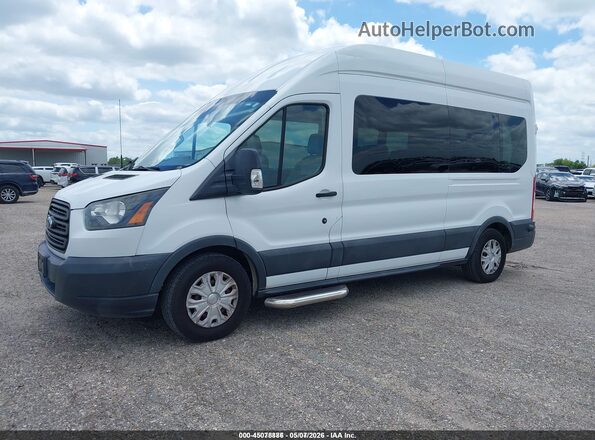 1FDZX2XMXHKB22464 2017 FORD TRANSIT-350 White წინა მარცხენა ხედი სამი მეოთხედიდან