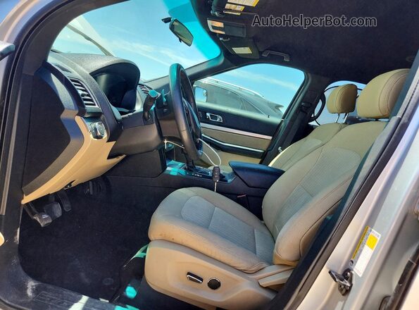 1FM5K7B80GGA03750 2016 FORD EXPLORER Silver Widok wnętrza z przodu