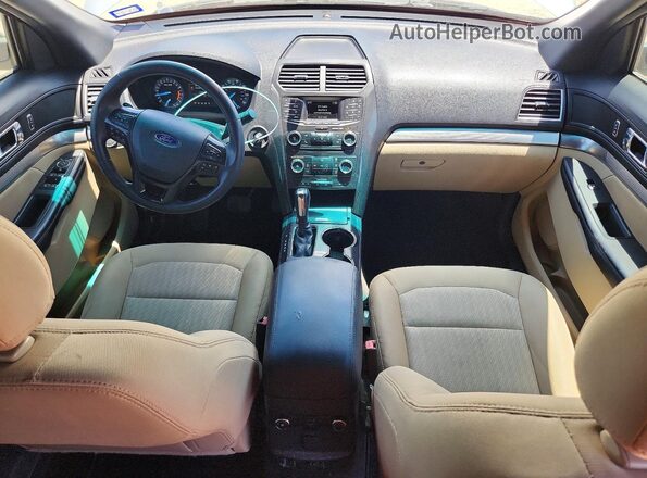 1FM5K7B80GGA03750 2016 FORD EXPLORER Silver Widok deski rozdzielczej