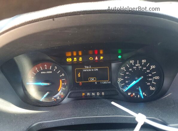 1FM5K7B80HGA37852 2017 FORD EXPLORER Синий Вид щитка приборов