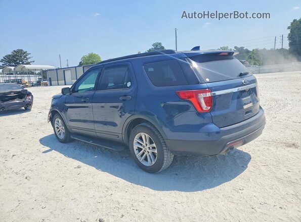 1FM5K7B80HGA37852 2017 FORD EXPLORER Синий Задняя левая четверть