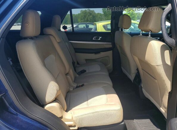 1FM5K7B80HGA37852 2017 FORD EXPLORER Синий Вид задней части салона
