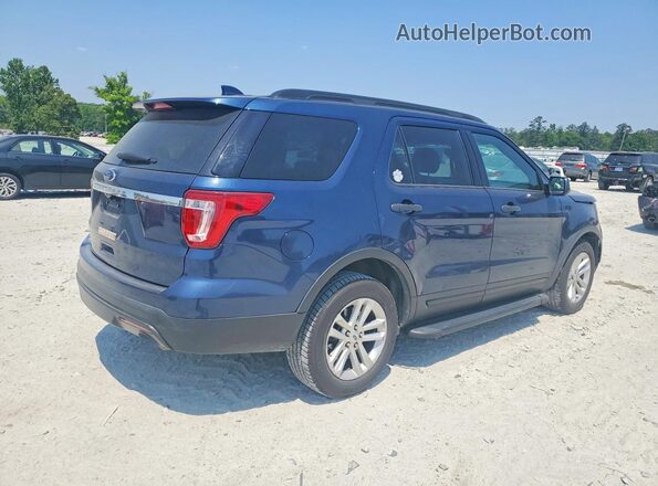 1FM5K7B80HGA37852 2017 FORD EXPLORER Синий Задняя правая четверть