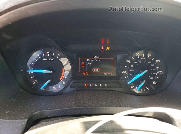 1FM5K7B80HGD12104 2017 FORD EXPLORER Blue Вид щитка приладів