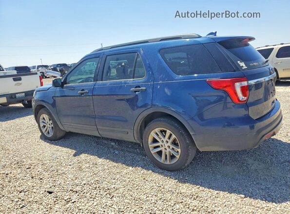 1FM5K7B80HGD12104 2017 FORD EXPLORER Blue Задня ліва чверть