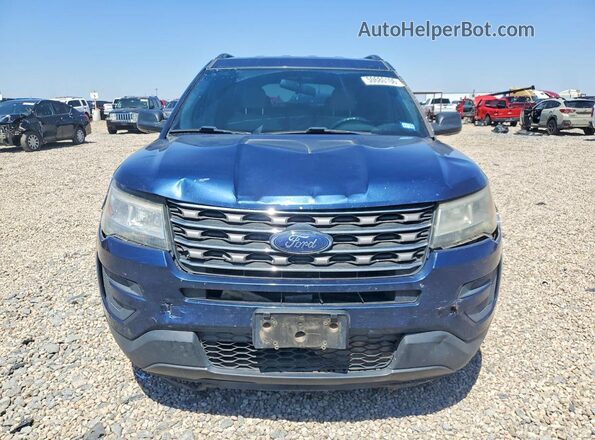 1FM5K7B80HGD12104 2017 FORD EXPLORER Blue Вид спереду