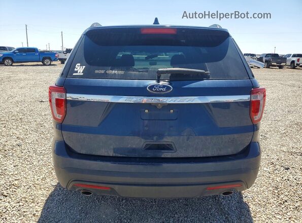 1FM5K7B80HGD12104 2017 FORD EXPLORER Blue Вид ззаду