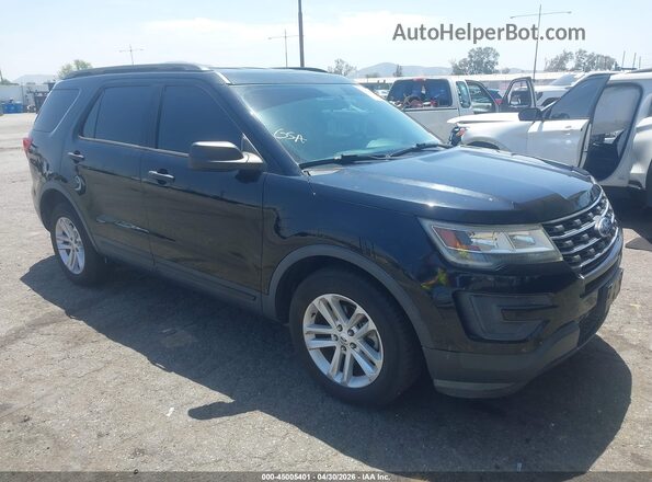 1FM5K7B80HGD18632 2017 FORD EXPLORER Черный Передняя правая четверть