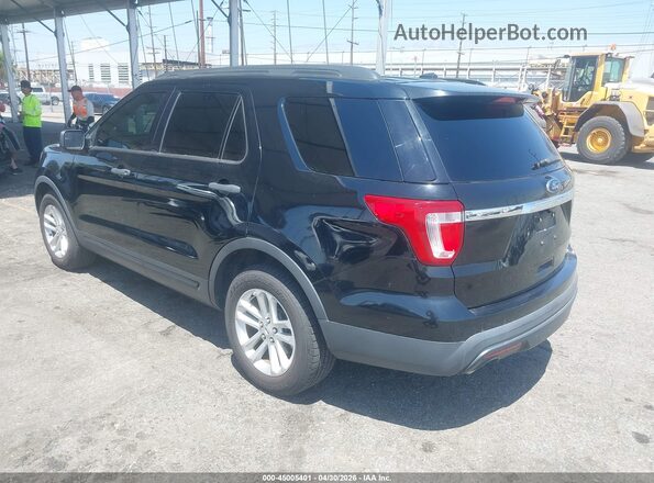 1FM5K7B80HGD18632 2017 FORD EXPLORER Черный Задняя левая четверть