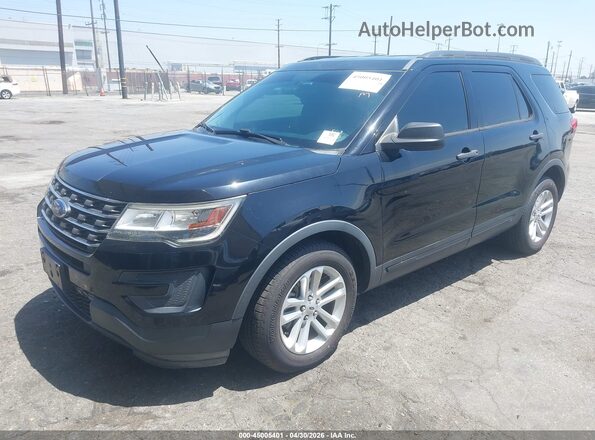1FM5K7B80HGD18632 2017 FORD EXPLORER Черный Передняя левая четверть