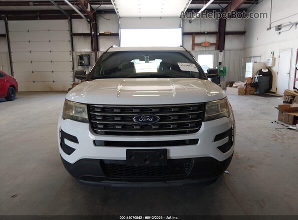 1FM5K7B81GGD17732 2016 FORD EXPLORER Белый Вид задней части салона