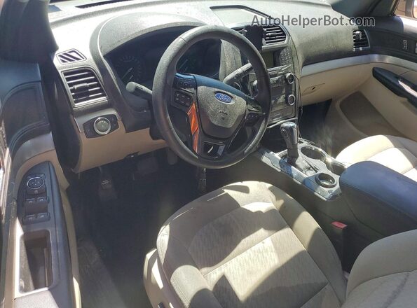 1FM5K7B81KGA48950 2019 FORD EXPLORER Белый Вид панели приборов