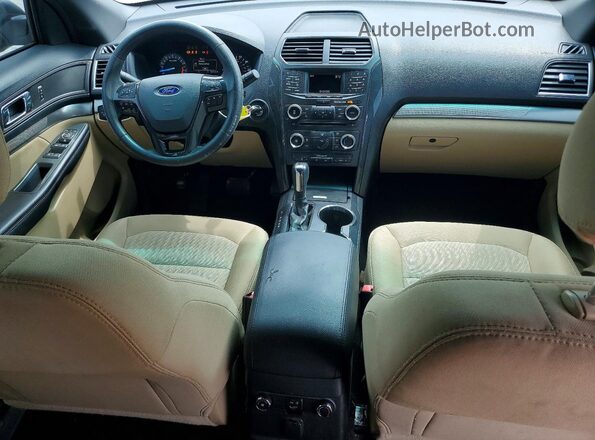 1FM5K7B83GGA41988 2016 FORD EXPLORER Black წინა პანელის ხედი