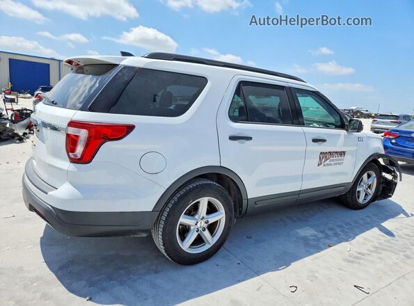 1FM5K7B84JGA66552 2018 FORD EXPLORER White Tył prawy