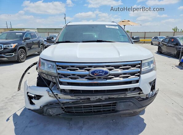 1FM5K7B84JGA66552 2018 FORD EXPLORER White Widok z przodu