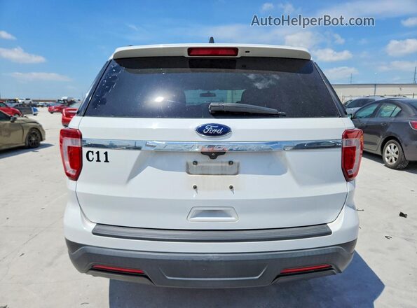 1FM5K7B84JGA66552 2018 FORD EXPLORER White Widok z tyłu