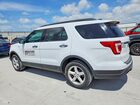 2018 Ford Explorer White vin: 1FM5K7B84JGA66552