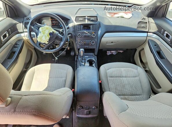 1FM5K7B84JGA66552 2018 FORD EXPLORER White Widok deski rozdzielczej