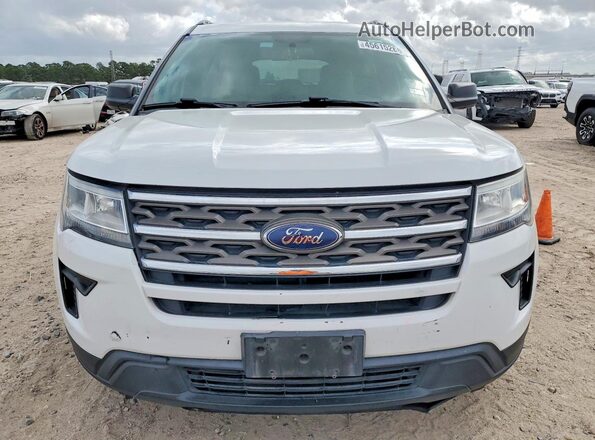 1FM5K7B84JGC69232 2018 FORD EXPLORER White წინა ხედი