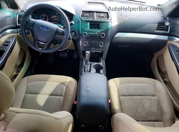 1FM5K7B86GGC82265 2016 FORD EXPLORER Синий Вид панели приборов