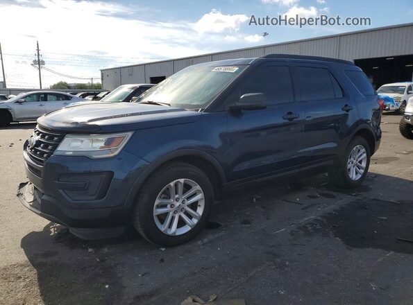 1FM5K7B86GGC82265 2016 FORD EXPLORER Синий Передняя левая четверть