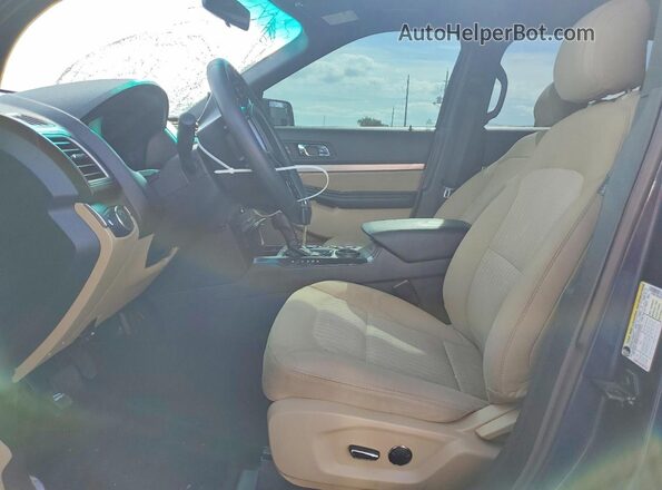 1FM5K7B86GGC82265 2016 FORD EXPLORER Синий Вид салона спереди