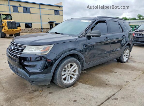 1FM5K7B87GGD04502 2016 FORD EXPLORER Черный Передняя левая четверть