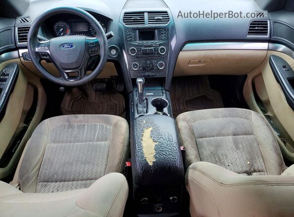 1FM5K7B87GGD04502 2016 FORD EXPLORER Черный Вид панели приборов