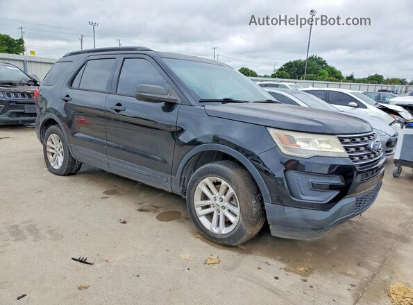 1FM5K7B87GGD04502 2016 FORD EXPLORER Черный Передняя правая четверть