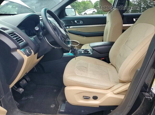 1FM5K7B87GGD31229 2016 FORD EXPLORER Black Widok wnętrza z przodu