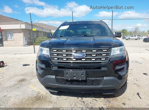 1FM5K7B89GGA70508 2016 FORD EXPLORER Black ხელსაწყოთა პანელის ხედი
