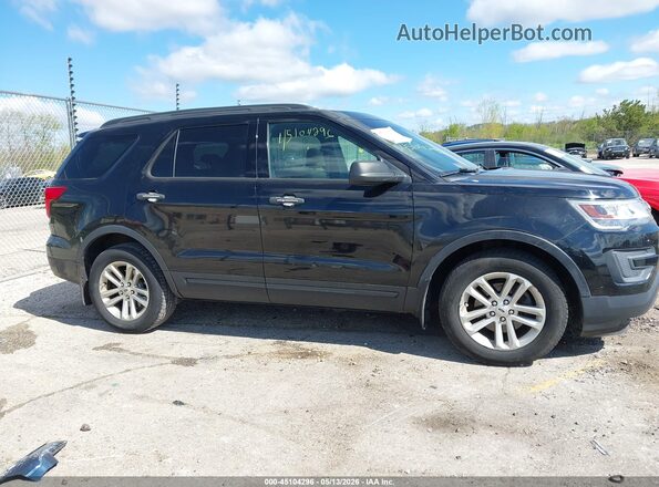 1FM5K7B89GGA70508 2016 FORD EXPLORER Black უკანა სალონის ხედი