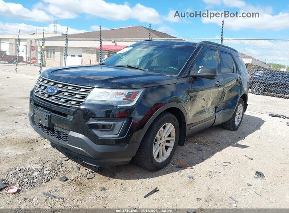 1FM5K7B89GGA70508 2016 FORD EXPLORER Black წინა მარცხენა ხედი სამი მეოთხედიდან