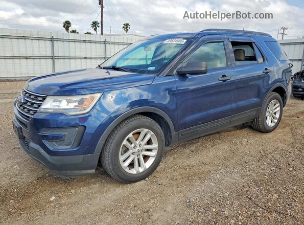 1FM5K7B8XHGE22724 2017 FORD FORD EXPLORER Синий Передняя левая четверть