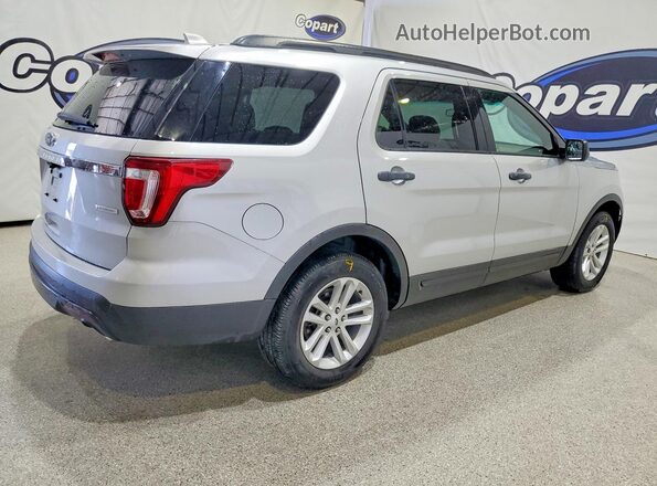 1FM5K7BH9GGA27853 2016 FORD EXPLORER Silver Rear right