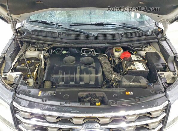 1FM5K7BH9GGA27853 2016 FORD EXPLORER Silver Engine compartment view