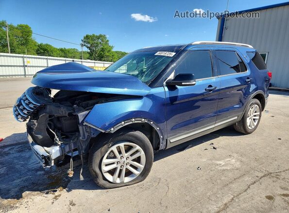 1FM5K7D80GGA17578 2016 FORD EXPLORER Синий Передняя левая четверть